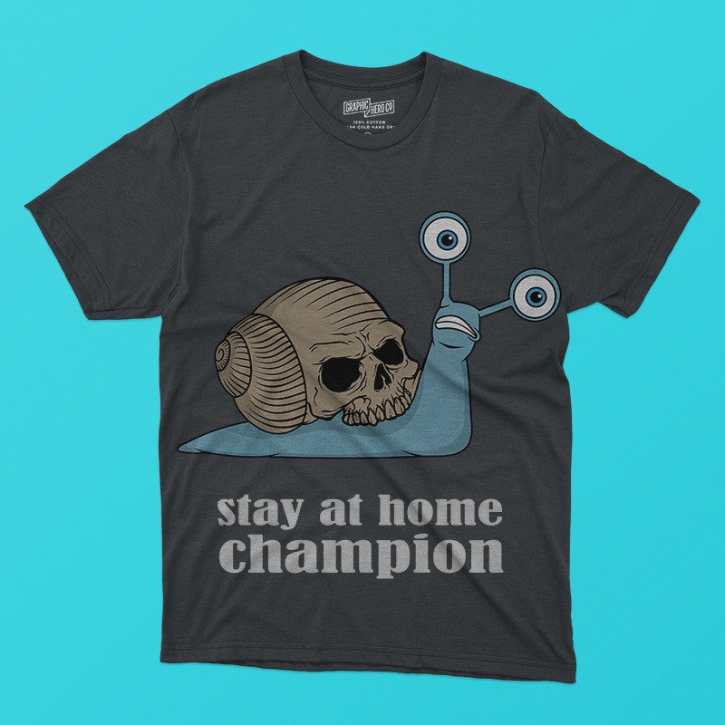Snail Skull tshirt design