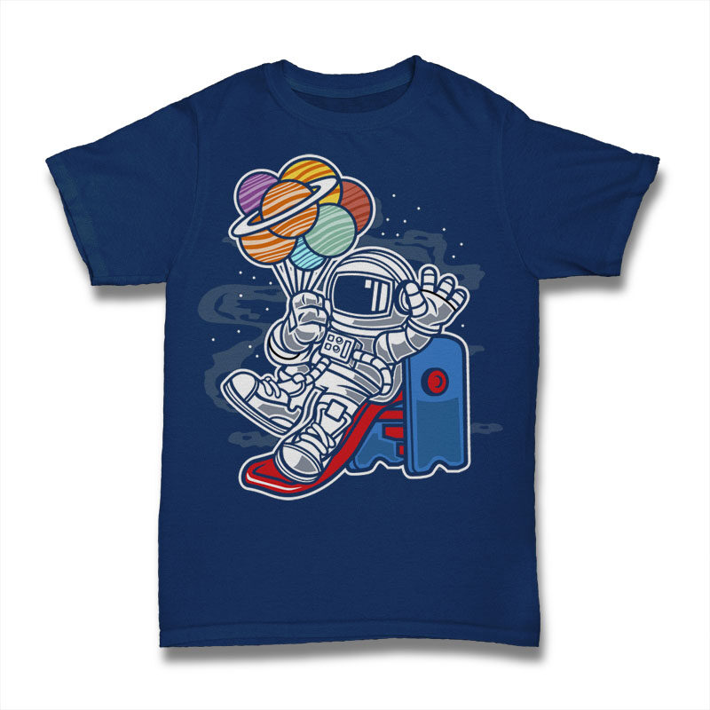 t-shirt vector 50 Astronaut Tshirt Designs Bundle