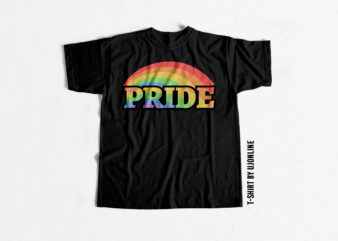 PRIDE – Pride month – Pride typography t shirt design for purchase