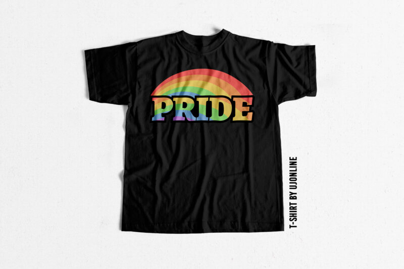 PRIDE – Pride month – Pride typography t shirt design for purchase