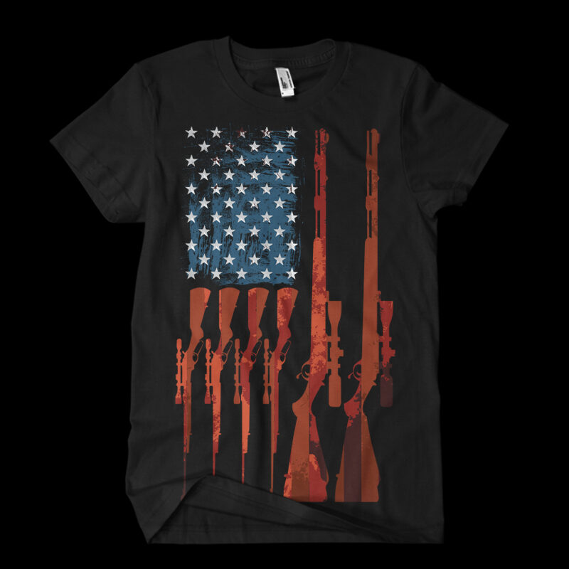 usa rifle flag shirt design png buy t shirt design for commercial use