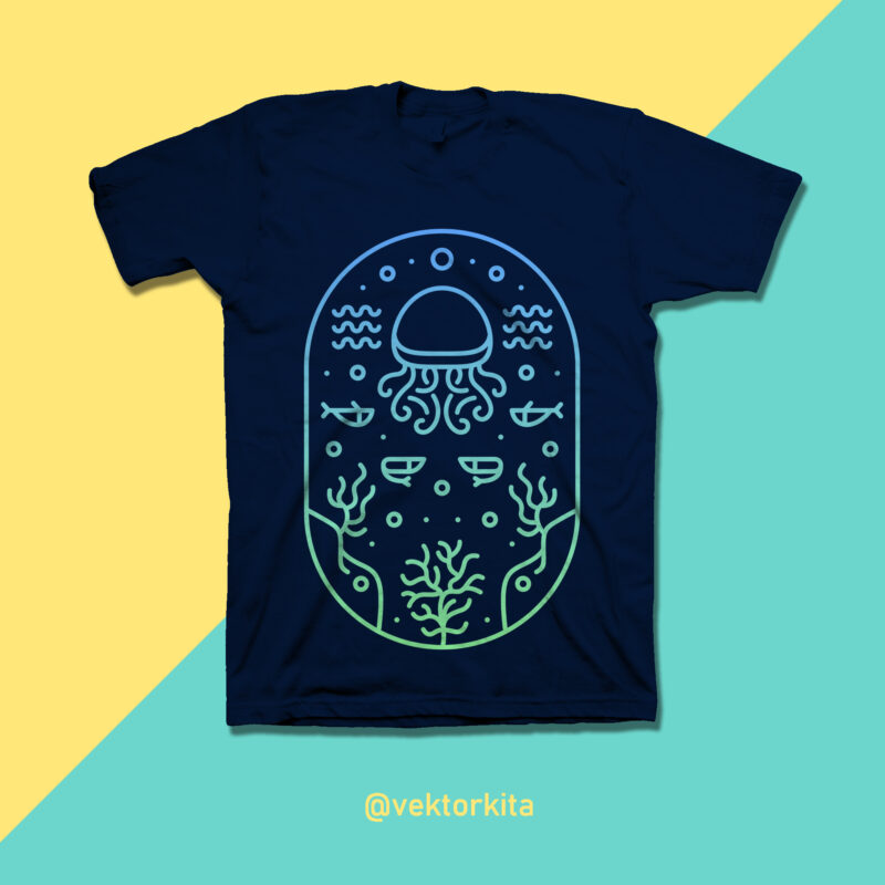 Under The Sea t shirt design for sale