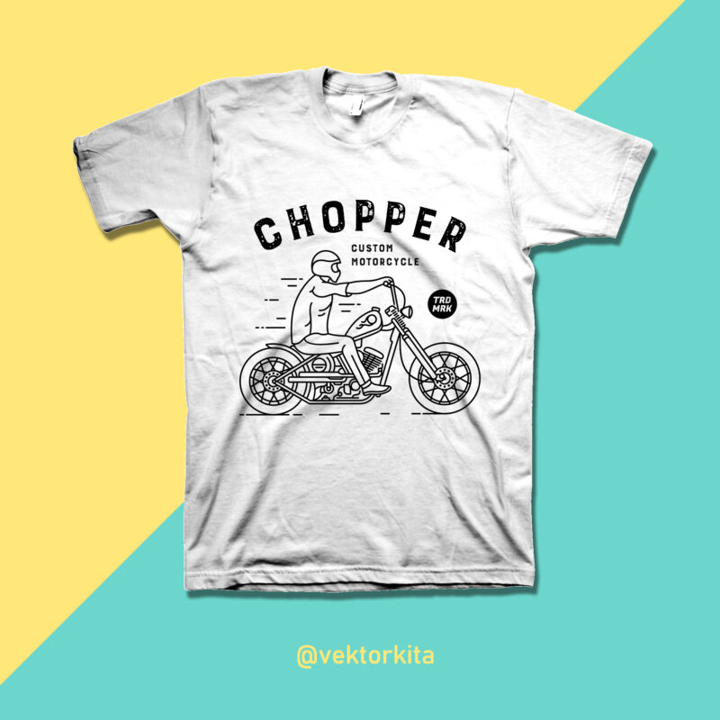 Chopper 1 t shirt design template