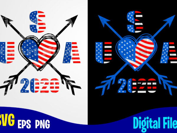 Arrows, love, usa svg, 4th of july svg, usa flag, stars and stripes, patriotic, america, independence day design svg eps, png files for cutting machines