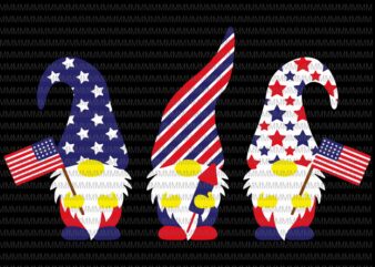 Patriotic Gnomes SVG, Gnomes 4th of july svg, 4th Of July Svg, Independence Day Svg, American Flag Svg, Love Usa Svg, shirt design png t