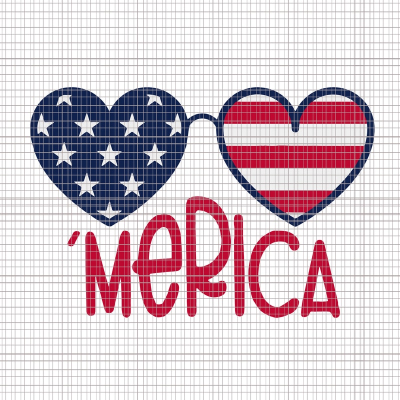 Download Merica SVG, Sunglasses with Flag, 4th of July, Sunglasses ...
