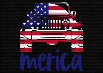 4th of July jeep svg, jeep svg, Fourth of July SVG, merica jeep svg, jeep 4th of July Svg, Patriotic SVG, America Svg, Cricut, Silhouette