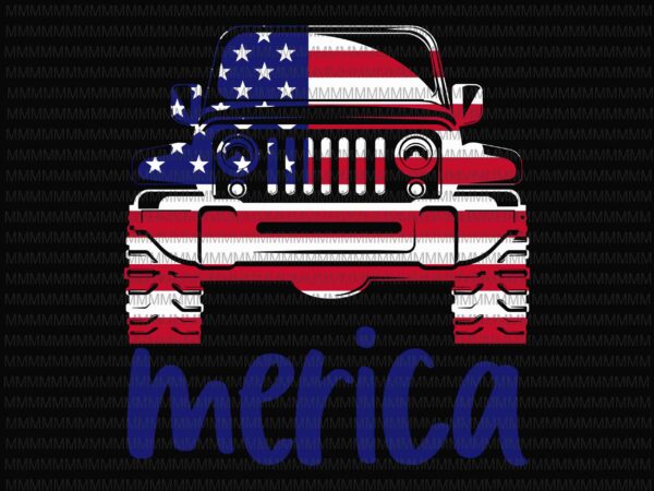 4th of july jeep svg, jeep svg, fourth of july svg, merica jeep svg, jeep 4th of july svg, patriotic svg, america svg, cricut, silhouette