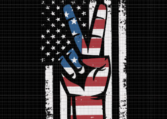American Flag Peace Sign Hand svg, Hand 4th of July, American Flag Peace Sign Hand, Fourth 4th of July, USA Memorial Day svg, USA flag t shirt vector