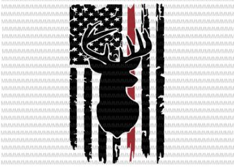 Deer hunt flag svg, 4th of July svg, Deer distressed flag svg, deer flag svg, deer svg, deer American flag svg, hunting deer svg, buy t shirt vector illustration