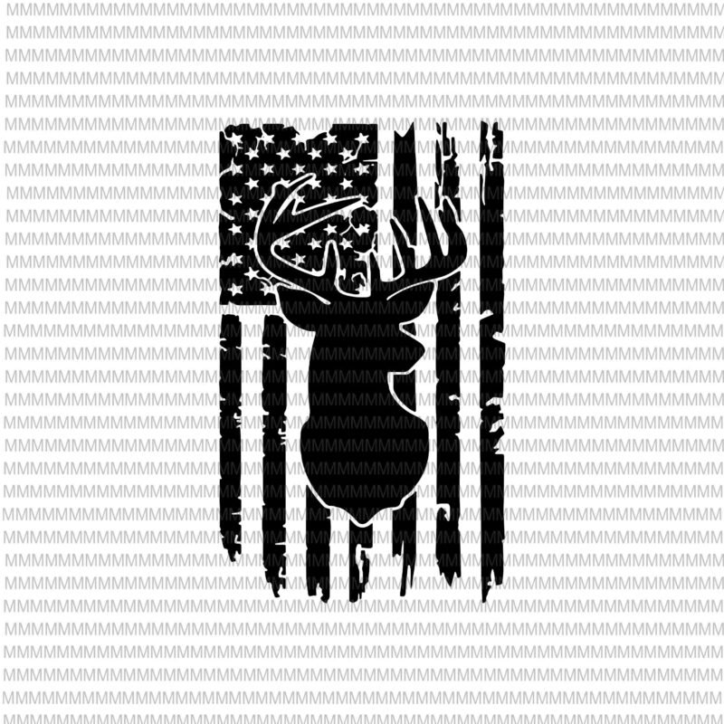 Download Deer hunt flag svg, 4th of July svg, Deer distressed flag ...