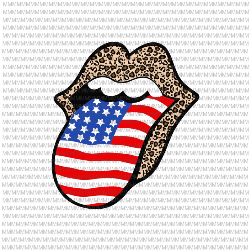 4th Of July lips svg, usa Lips puma SVG, Lips American Flag Svg, 4th Of