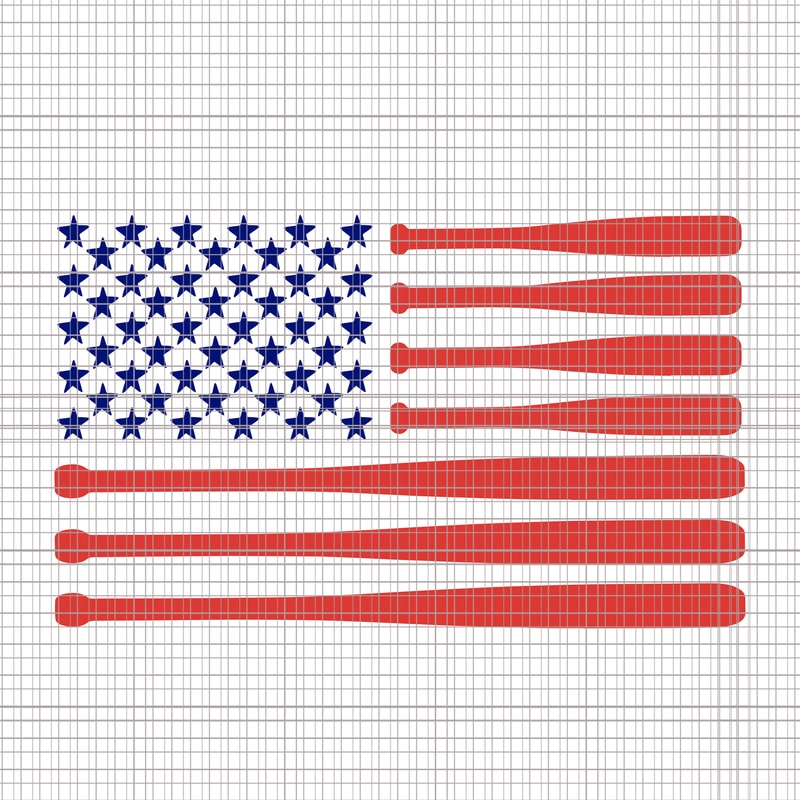 4Th Of July American Flag Baseball SVG File - Download Free Font - Free