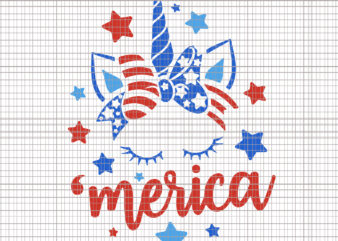 Unicorn svg, Unicorn 4 th of July, Merica Unicorn, Merica Unicorn svg, Fourth of July Unicorn, Fourth of July Unicorn Svg, USA Stars Stripes Ribbon, t shirt vector graphic