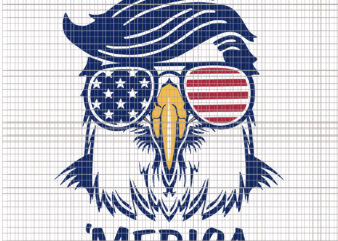 Trump Merica , Merica Svg, Trump Svg, eagle trump, eagle trump svg, Trump 4th of July, Trump 4th of July design, Trump Merica, Trump Merica