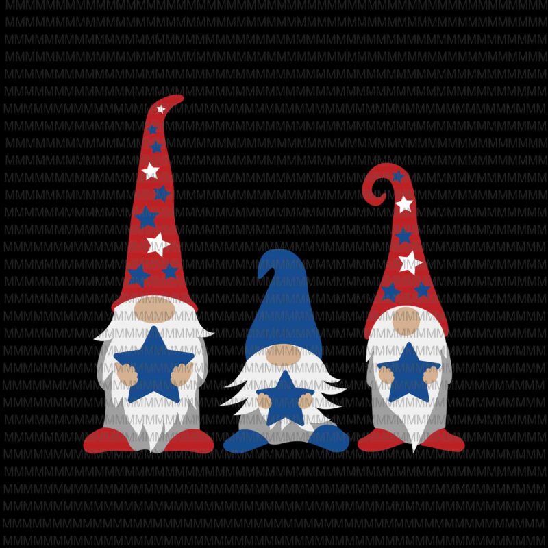 Patriotic Gnomes SVG, Gnomes 4th of july svg, Three Gnomes svg, 4th Of July Svg, Independence Day Svg, American Flag Svg, Love Usa Svg t