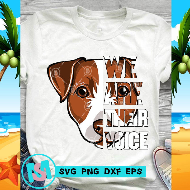 We Are Their Voice Jack Russell Dog SVG, Dog SVG, Funny SVG, Animals SVG