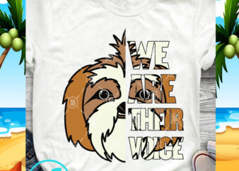 We Are Their Voice Shih Tzu SVG, Funny SVG, Dog SVG, Animals SVG t-shirt design for commercial use