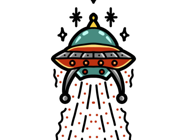 Alien abduction ready made tshirt design