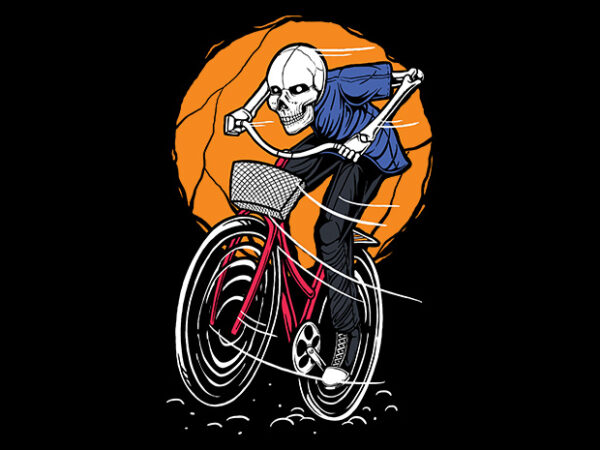 Go ride the bike illustration t shirt design to buy