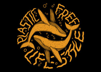 Plastic Free Life Style Illustration t-shirt design
