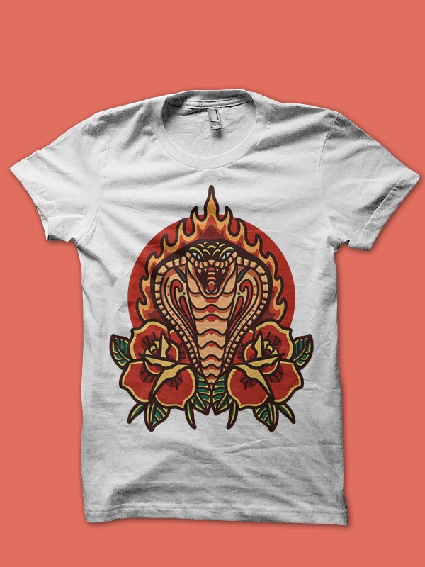 cobra t shirt design for download