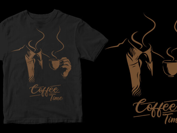 Coffee time graphic t-shirt design