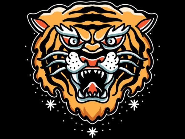 Tiger t shirt design for purchase