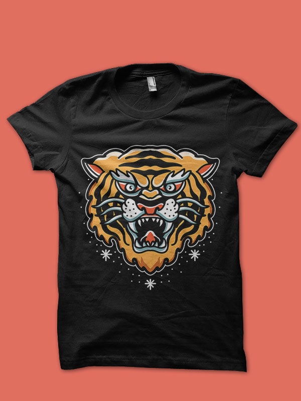 tiger t shirt design for purchase