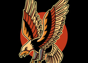 eagle tattoo buy t shirt design for commercial use