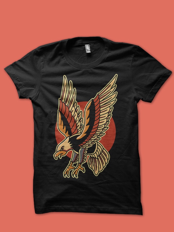eagle tattoo buy t shirt design for commercial use