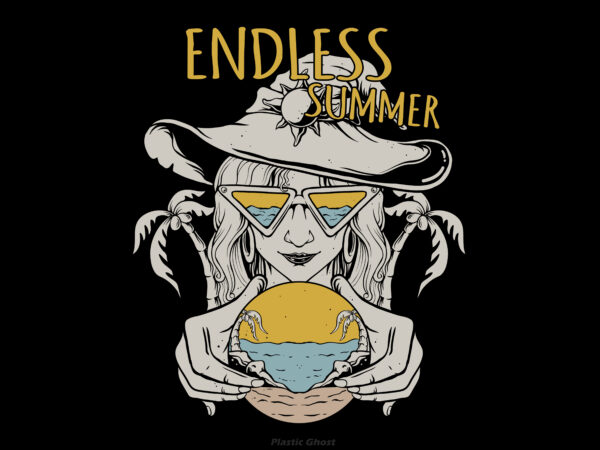 Endless summer t-shirt design for sale