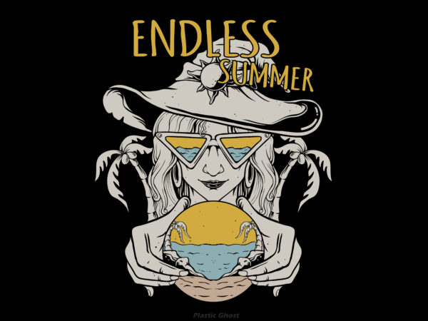 Endless summer t-shirt design for sale Endless summer t-shirt design for sale