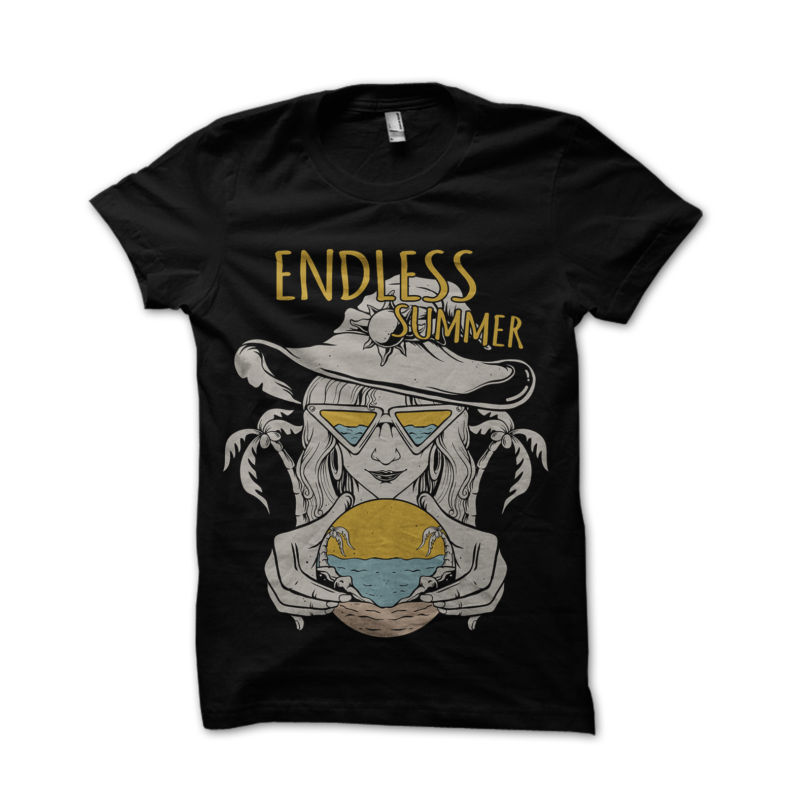 Endless summer t-shirt design for sale