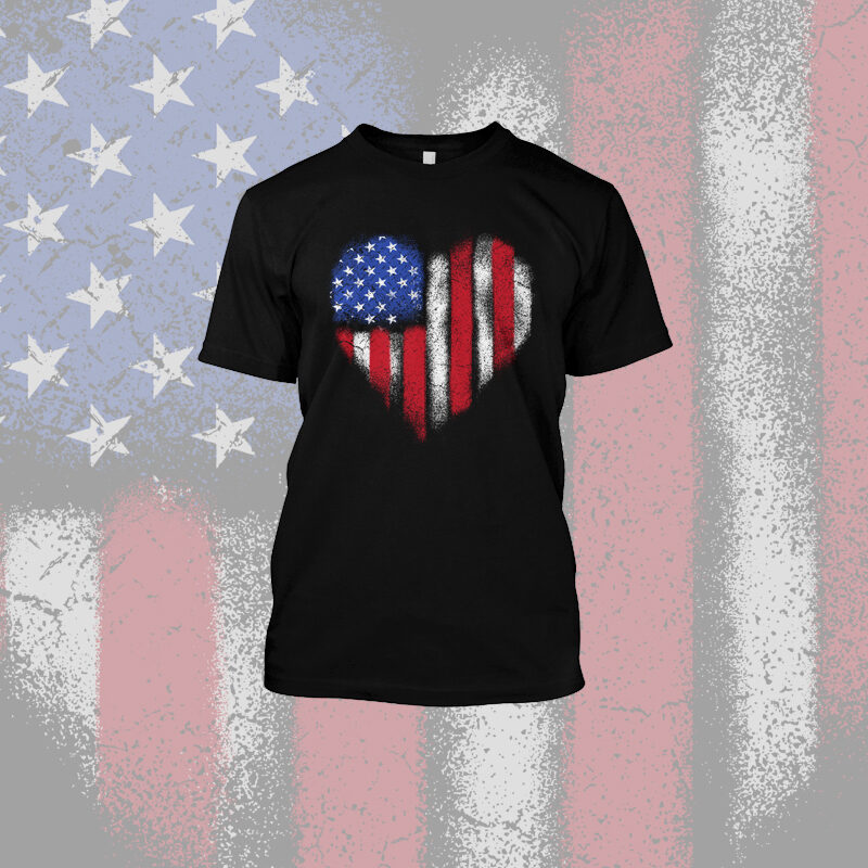 15 American T-Shirt Designs Bundle