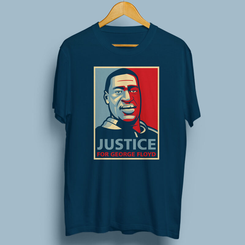 Justice for George Floyd graphic t-shirt design