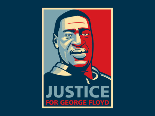 Justice for george floyd graphic t-shirt design