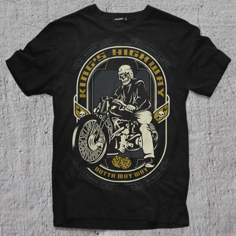 64 BEST BIKER THEME t shirt & poster designs bundle commercial use t shirt designs