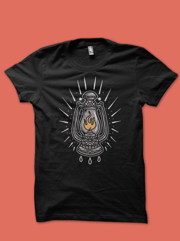 lamp commercial use t-shirt design