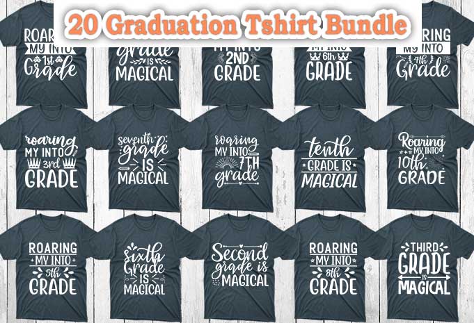 20 Graduation Tshirt Designs Bundle, Graduation svg bundle, Graduation craft bundle, Graduation cutfiles, Graduation cricut