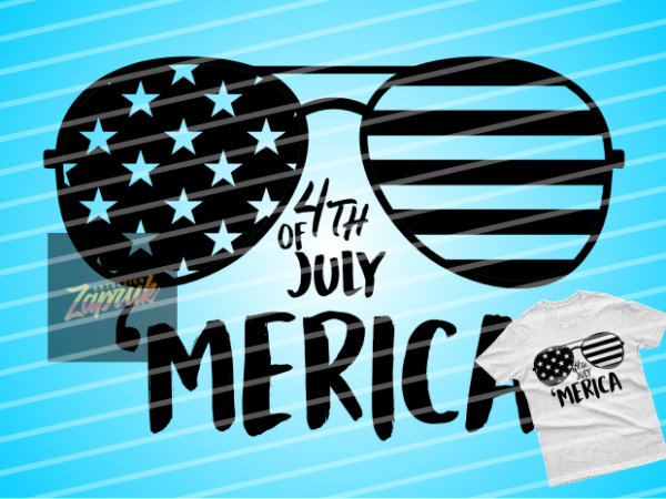 4 th of july merica vector eps svg png tshirt design