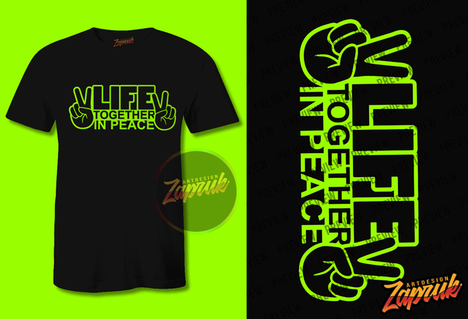 Life Together in Peace ready made tshirt design