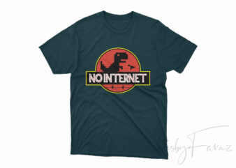 No Interent t-shirt design png
