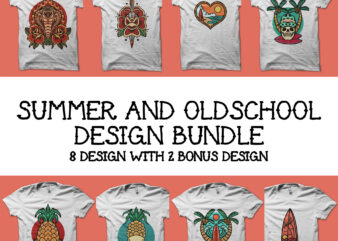 summer and oldschool design bundle