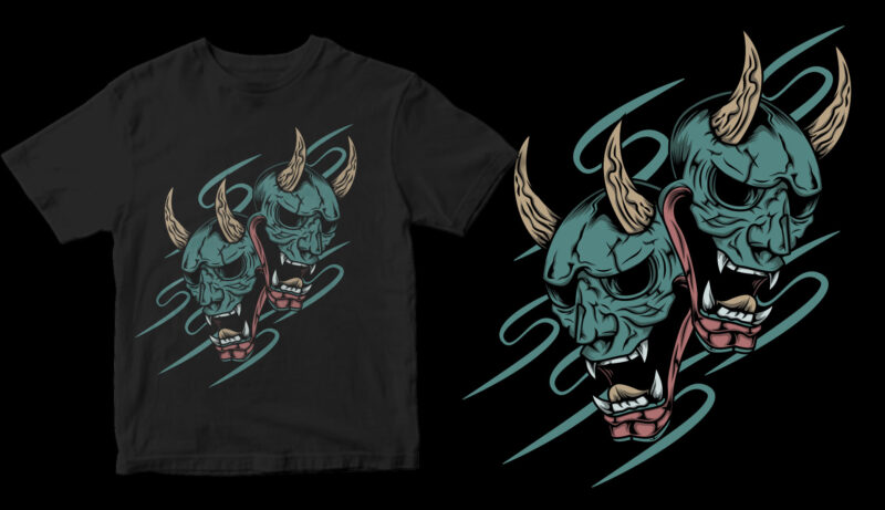 10 type design in 1 design the best ronin mask t shirt design for purchase