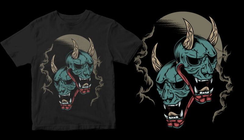 10 type design in 1 design the best ronin mask t shirt design for purchase