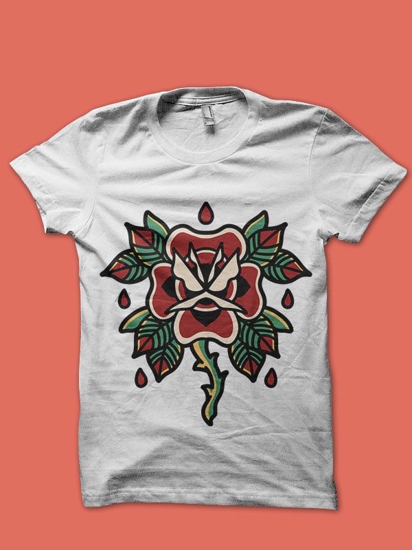 rose design for t shirt tshirt design for sale