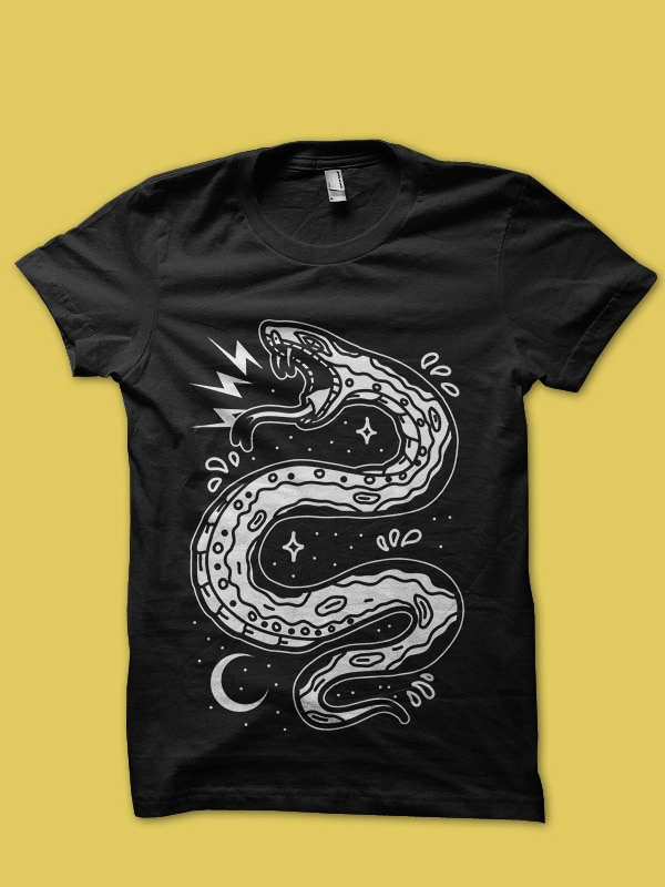 snake tshirt design for sale
