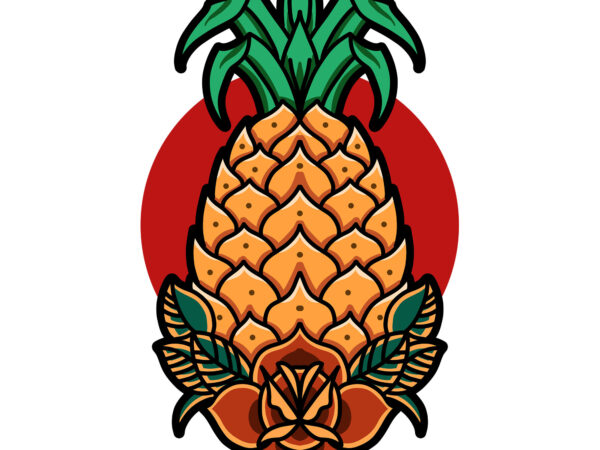 Pineapple summer ready made tshirt design