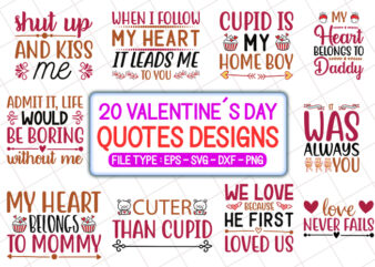 20 valentine’s day t shirt designs bundle, valentine’s day svg bundle, valentine’s day craft bundle, valentine’s day cutfiles